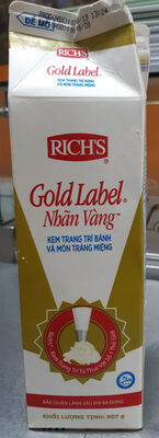gold label non-dairy topping - Sản phẩm - en